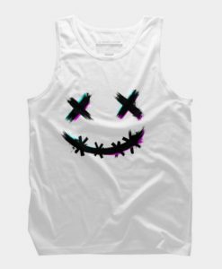 Glitch smile Tank Top ADR