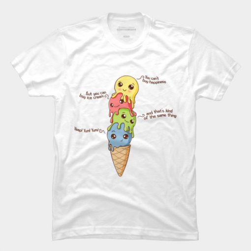 Ice Cream Happiness T Shirt RE23