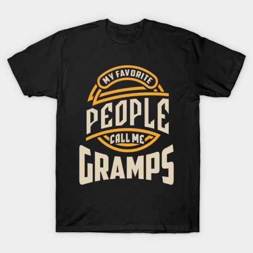 Mens My Favorite Gramps Grandpa Gift T-Shirt ADR