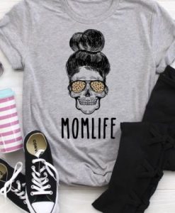 Messy Bun Skull Tshirt ADR