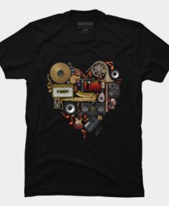 Music in Love T Shirt RE23