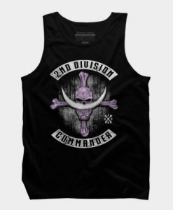 Realistic Jolly Roger White Beard Pirates Tank Top ADR