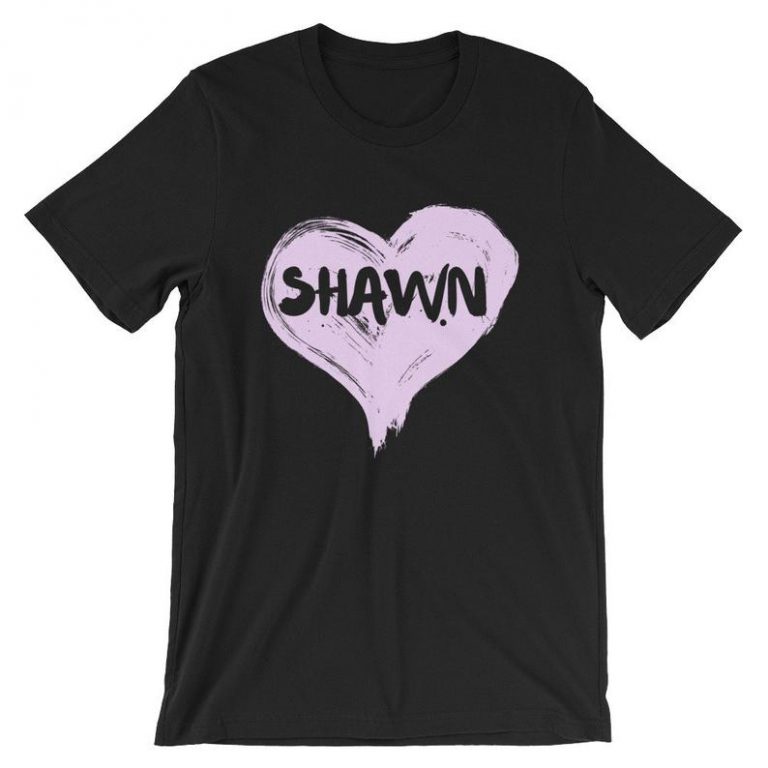 Shawn Heart Short-Sleeve Unisex T Shirt ZX06