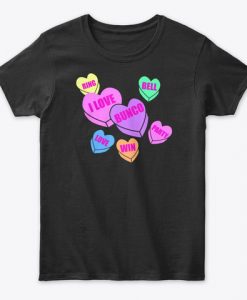 Bunco Valentines Day Hearts Cute Group Womens T-Shirt IGS