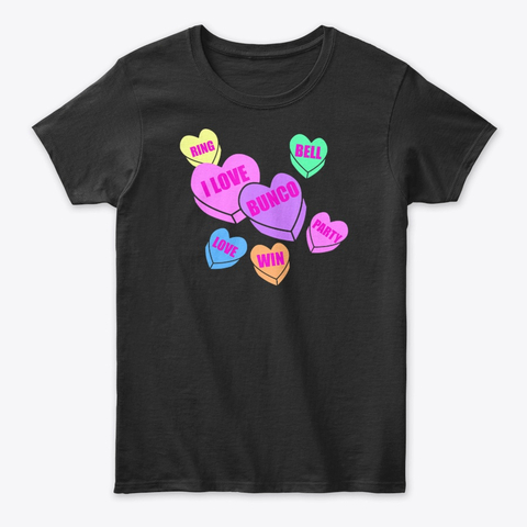 Bunco Valentines Day Hearts Cute Group Womens T-Shirt IGS