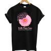 Faith Hope Love Breast Cancer Awareness Flower Pink T shirt IGS