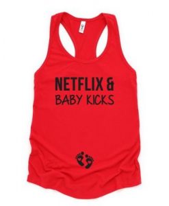 NETFLIX AND BABY KICKS TANK TOP ZX06