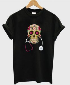 skull medical t-shirt ZX06