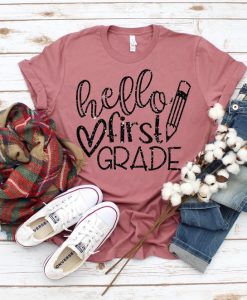 Hello First Grade Shirt RE23