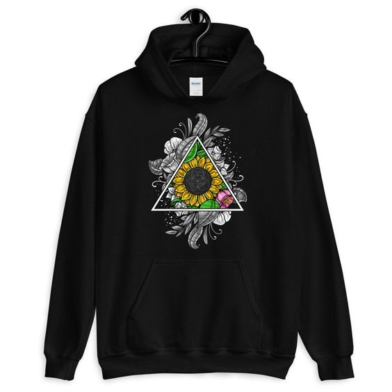 SUNFLOWER FLOWER OF LIFE HOODIE RE23