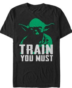 Star Wars Yoda Small You are Train You Must T-shirt RE23