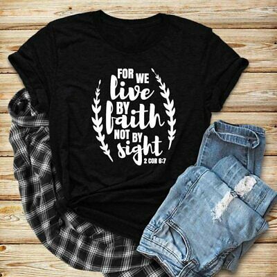 WE LIVE BY FAITH T-SHIRT G07