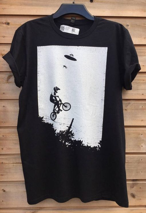 ALIEN ABDUCTION BMX BLACK T-SHIRT DN23