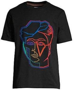 ARTIST STUDIO FACE PRINT T-SHIRT DN23