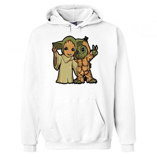 BABY YODA AND BABY GROOT HOODIE DN23