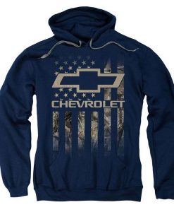 CHEVROLET CAMO FLAG PULLOVER HOODIE DN23