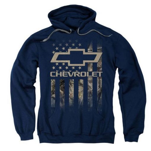 CHEVROLET CAMO FLAG PULLOVER HOODIE DN23