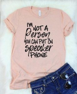 I AM NOT A PERSON T-SHIRT RE23