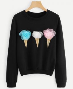 ICE CREAM DETAIL SWEATSHIRT RE23