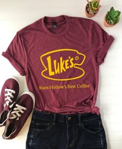 LUKES STARS HOLLOWS BEST COFFEE T-SHIRT RE23