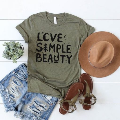 LOVE SIMPLE BEAUTY T-SHIRT RE23