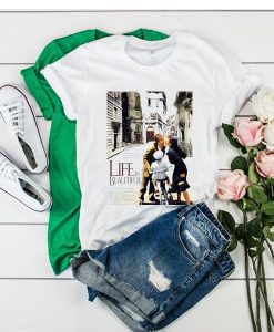 MOVIE CLASSIC CULT PRINT GIF LA VITA E BELLA GIFT COMEDY WAR LIFE IS BEAUTIFUL T-SHIRT RE23