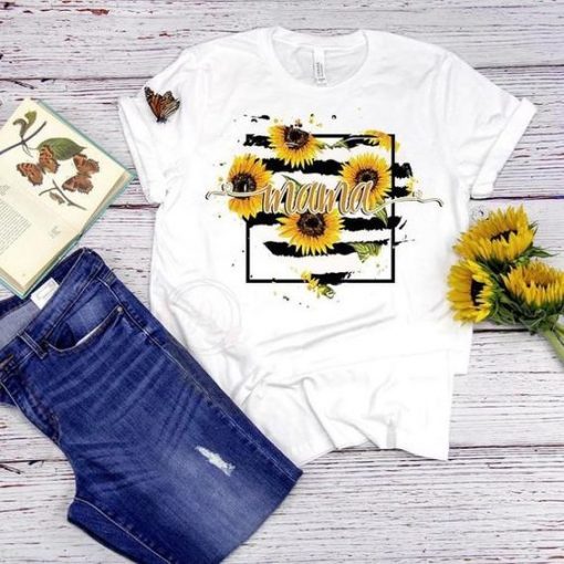 MAMA SUNFLOWER T-SHIRT RE23