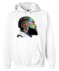 NIPSEY HUSSLE WHITE HOODIE DN23