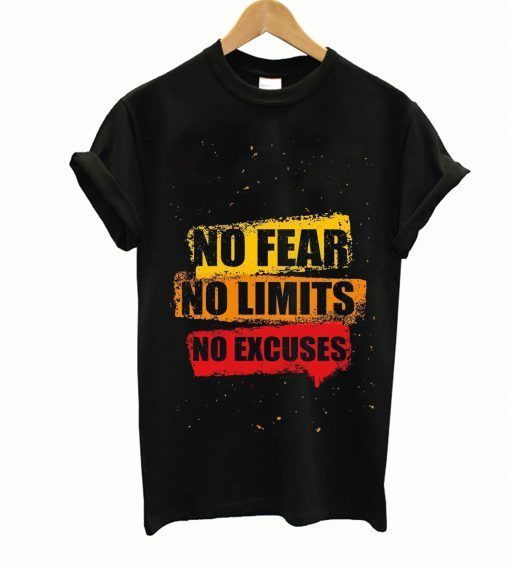 NO FEAR NO LIMITS NO EXCUSES T-SHIRT  RE23