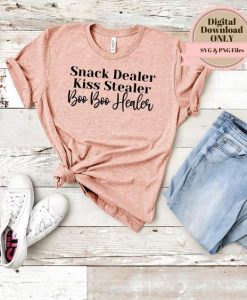 SNACK DEALER KISS STEALER BOO BOO HEALER T-SHIRT RE23