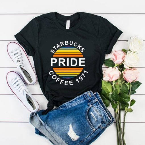 STARBUCKS PRIDE COFFE 1971 T-SHIRT RE23