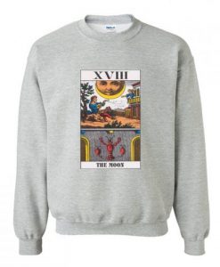 TAROT CARD THE MOON SWEATSHIRT RE23