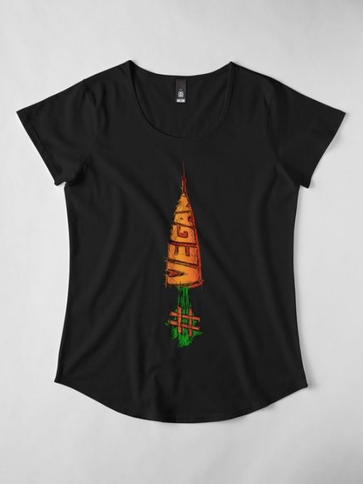 VEGAN CARROT LETERING T-SHIRT RE23