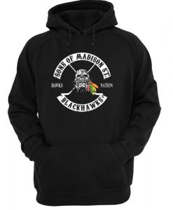 SONS OF MADISON ST BLACKHAWKS HOODIE DN23