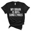 LYRICS MUSIC T-SHIRT DNXRE