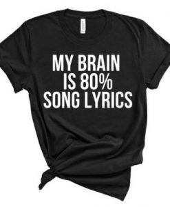 LYRICS MUSIC T-SHIRT DNXRE