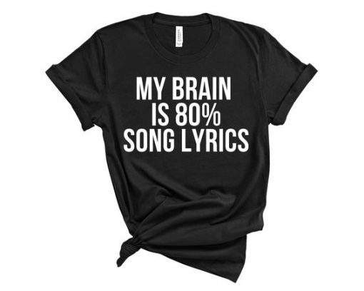 LYRICS MUSIC T-SHIRT DNXRE