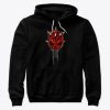 TRIBAL RED SKULL HOODIE DNXRE