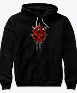 TRIBAL RED SKULL HOODIE DNXRE