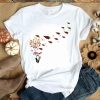 ANGRY BIRD FLOWER DANDELION T-SHIRT GG07