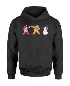 CHRISTMAS DABBING SANTA COOKIE SNOWMAN HOODIE GG37