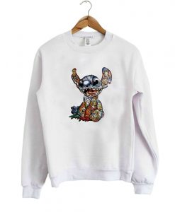 DISNEY CHARACTERS INSIDE STITCH SWEATSHIRT DR23