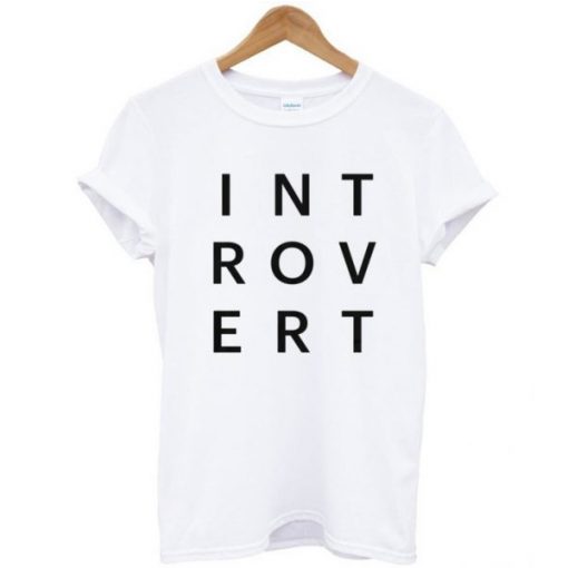 INTROVERT TYPOGRAPHY T-SHIRT DR23