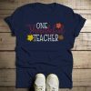 ONE THANKFUL TEACHER THANKSGIVING T-SHIRT CR37