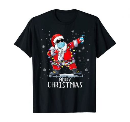 QUARANTINE CHRISTMAS DABBING SANTA T-SHIRT CR37