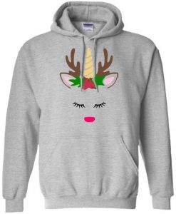 REINDEER UNICORN CHRISTMAS HOODIE GG37