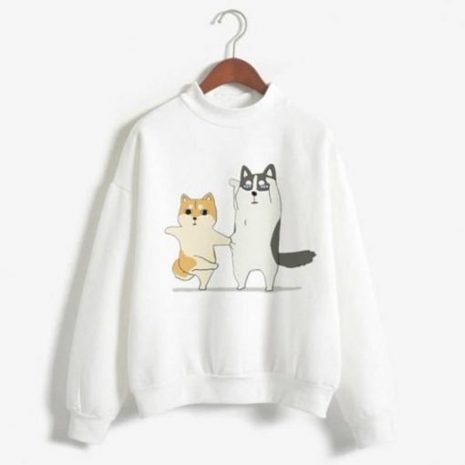 SHIBA INU WOMAN SWEATSHIRT DR23