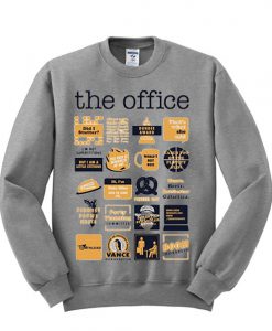 THE OFFICE QUOTE MASH UP FUNNY SWEATSHIRT DR23