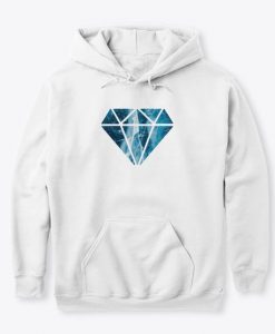 CRYSTAL CRACKED ICE LOGO HOODIE DX23