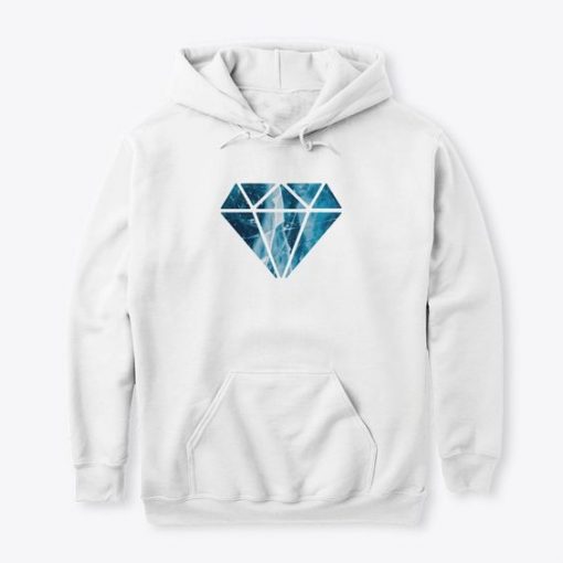 CRYSTAL CRACKED ICE LOGO HOODIE DX23